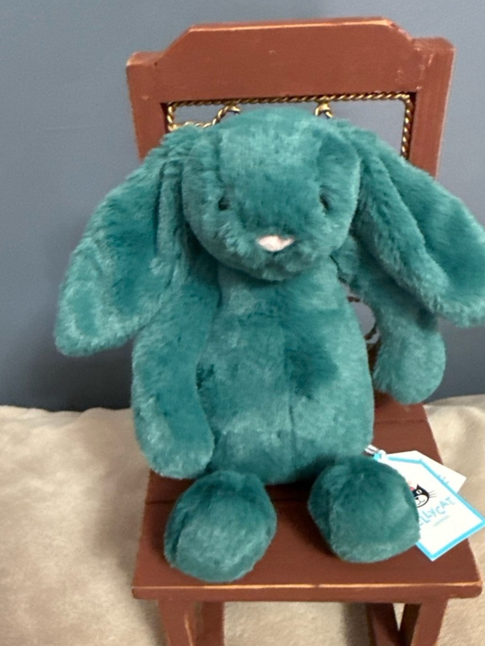 Jellycat Little Bashful Teal Bunny